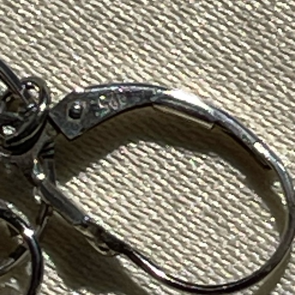 Vintage 925 crystal quartz earrings statement piece - Picture 2 of 5